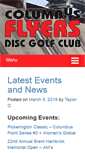 Mobile Screenshot of columbusdiscgolf.com