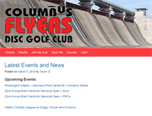 Tablet Screenshot of columbusdiscgolf.com